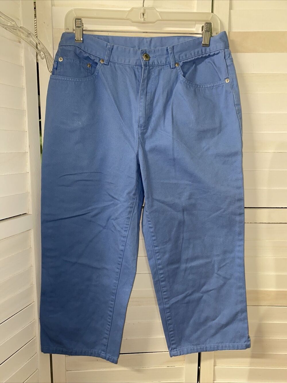 Lauren Jeans Co. Ralph Lauren Women’s True Blue Pants 100% Cotton Size 8 Capris